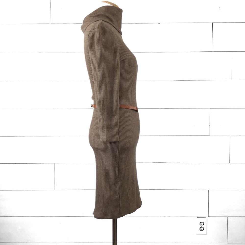 C’est Toi tan long sleeve turtleneck sweater dress - Picture 6 of 10